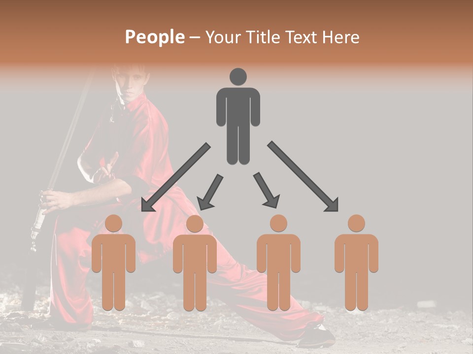 Kung Fu Wushu Master PowerPoint Template