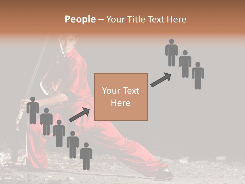 Kung Fu Wushu Master PowerPoint Template