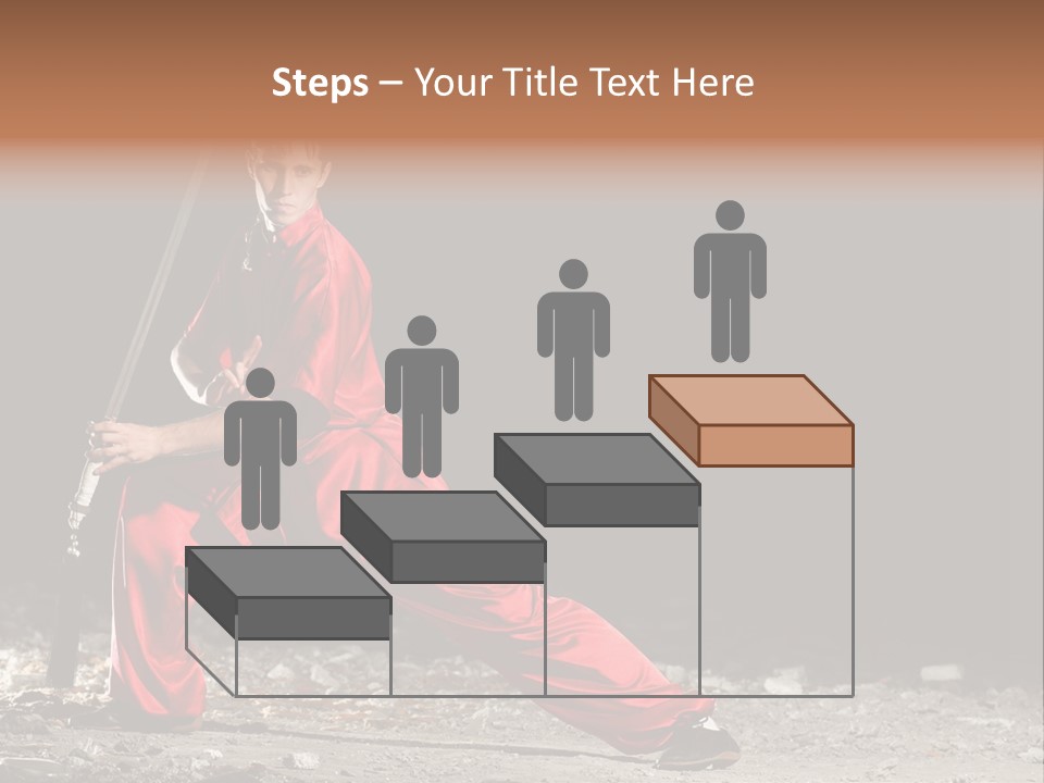 Kung Fu Wushu Master PowerPoint Template