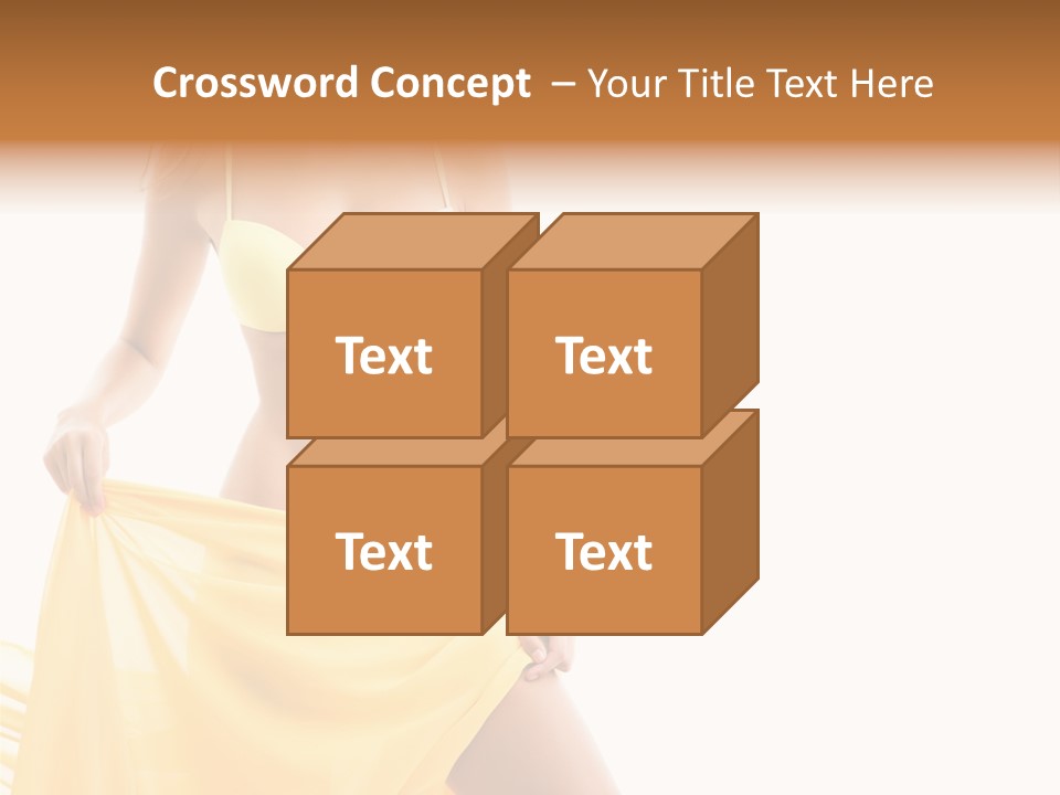 Bikini Portrait Full PowerPoint Template