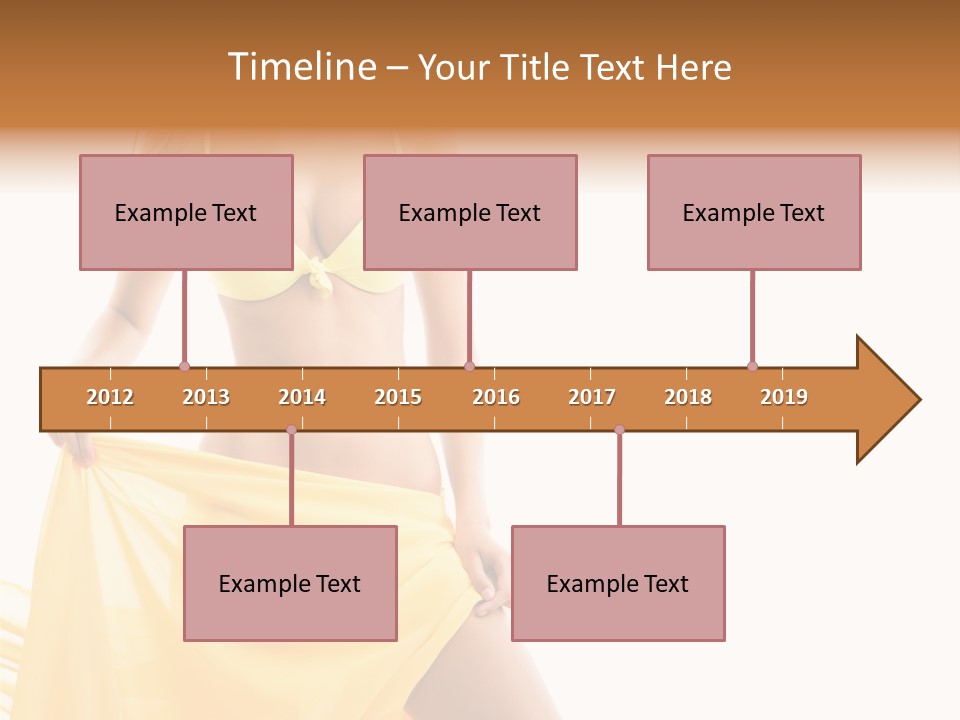 Bikini Portrait Full PowerPoint Template