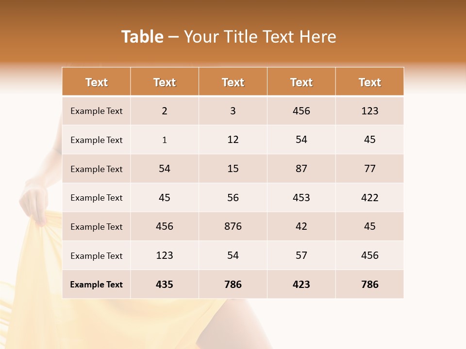 Bikini Portrait Full PowerPoint Template