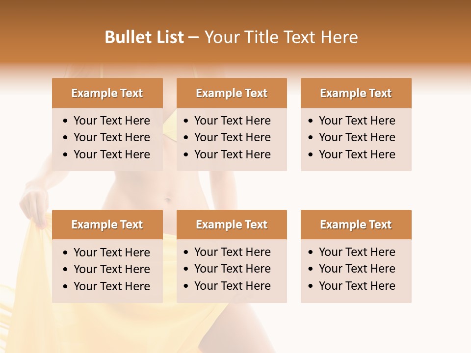 Bikini Portrait Full PowerPoint Template