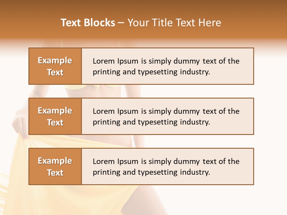 Bikini Portrait Full PowerPoint Template