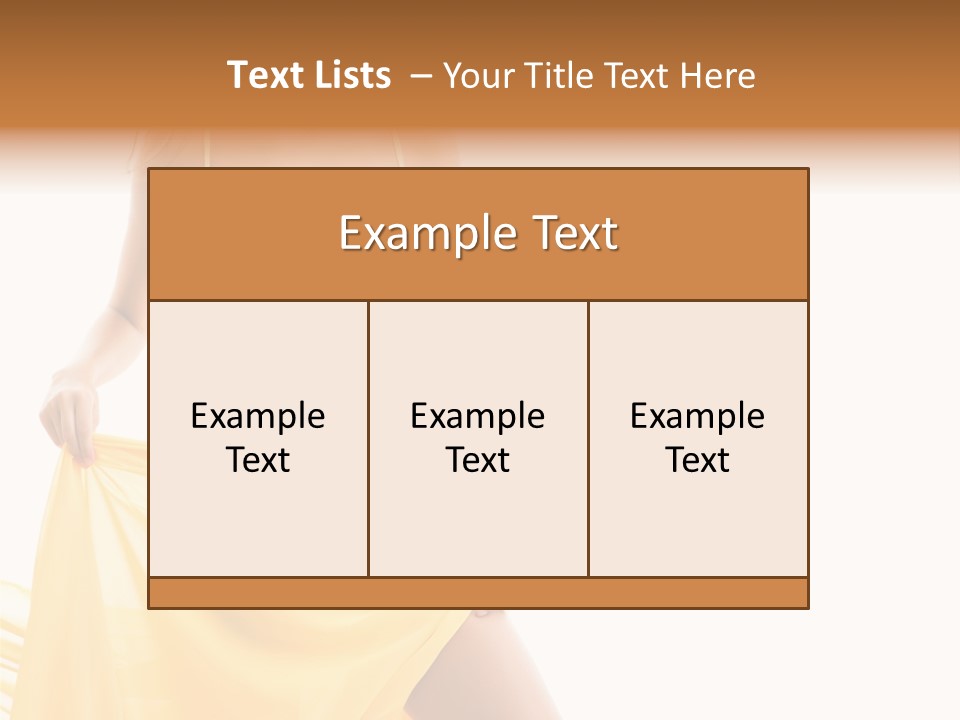 Bikini Portrait Full PowerPoint Template