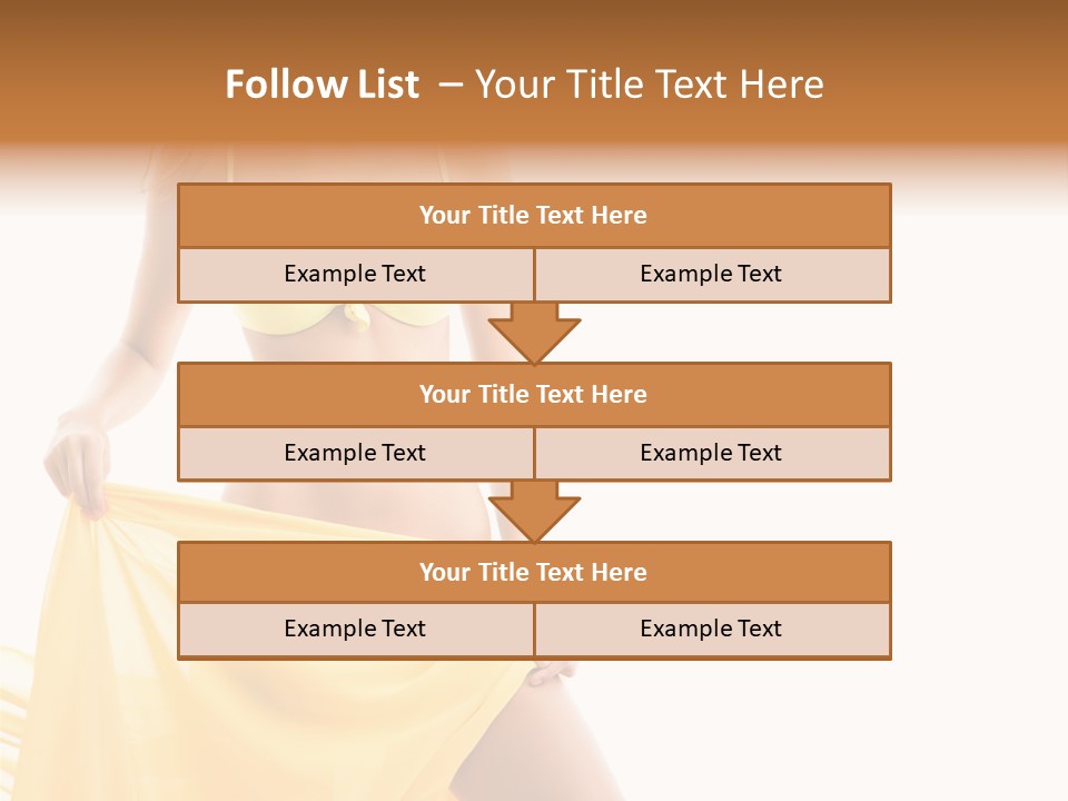 Bikini Portrait Full PowerPoint Template