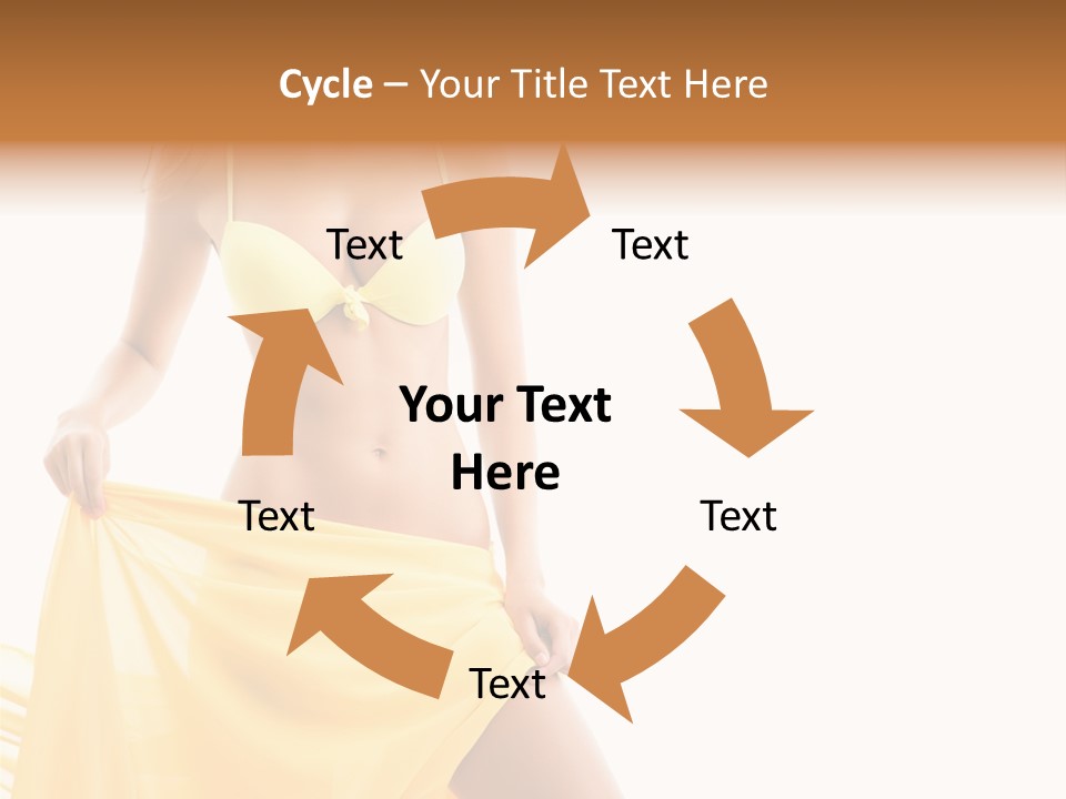 Bikini Portrait Full PowerPoint Template