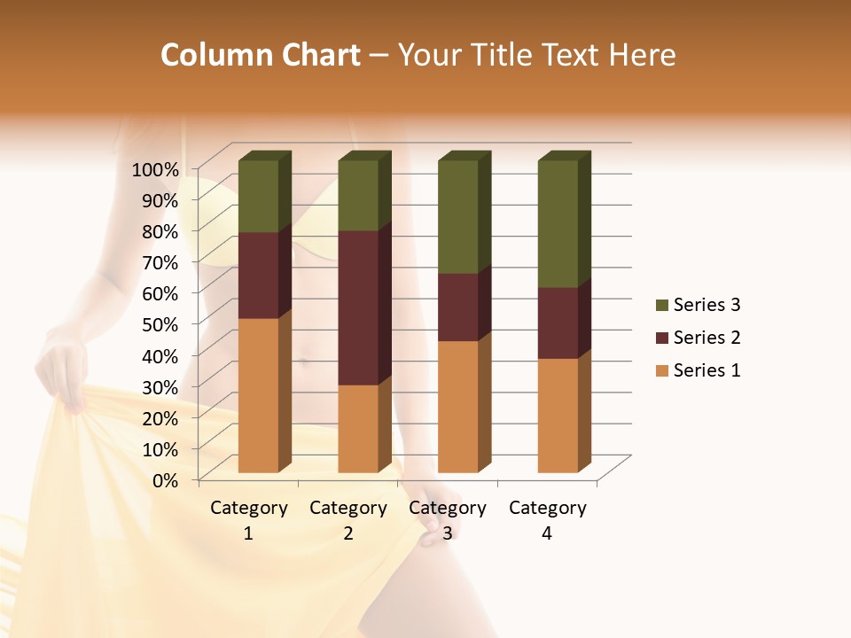 Bikini Portrait Full PowerPoint Template