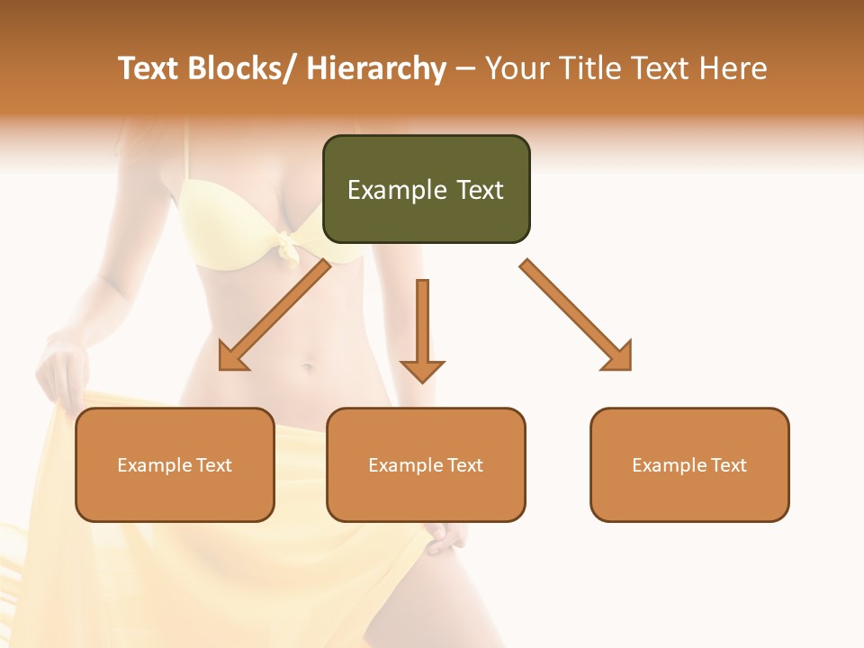 Bikini Portrait Full PowerPoint Template