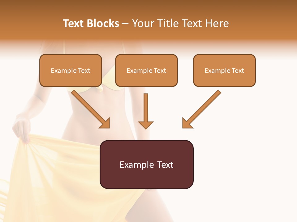Bikini Portrait Full PowerPoint Template