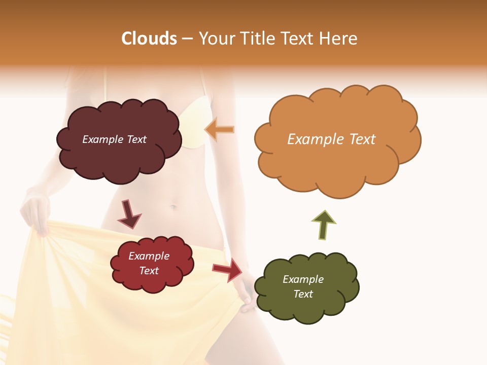 Bikini Portrait Full PowerPoint Template