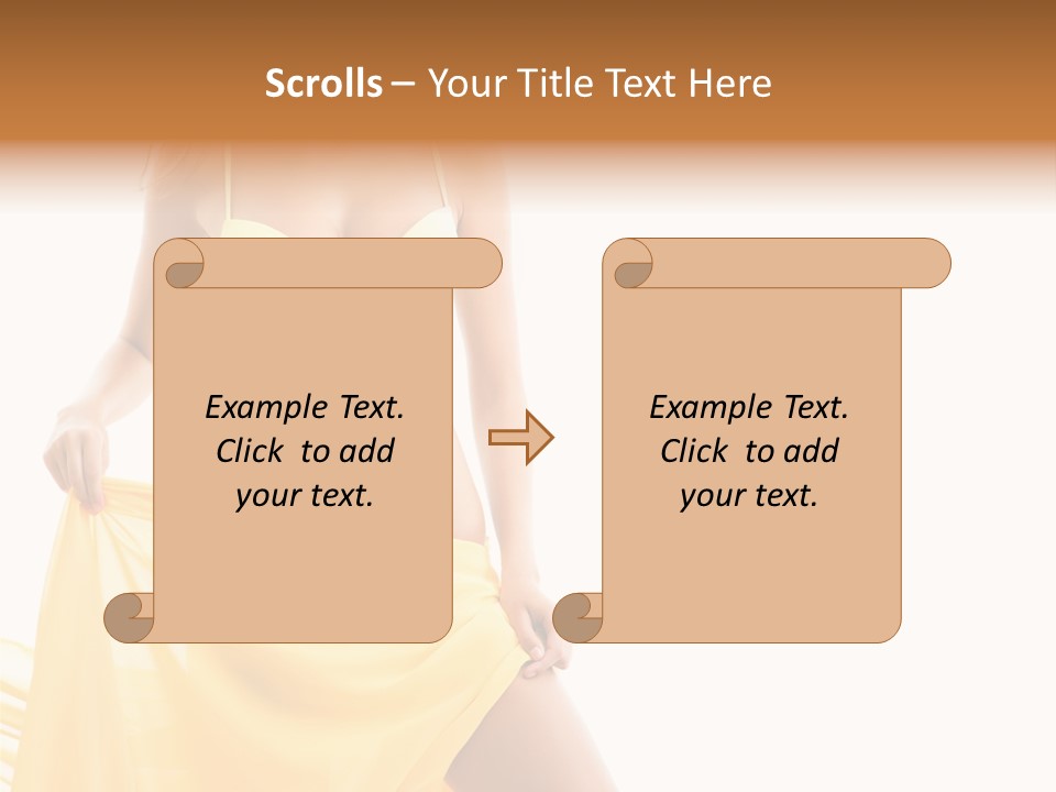 Bikini Portrait Full PowerPoint Template