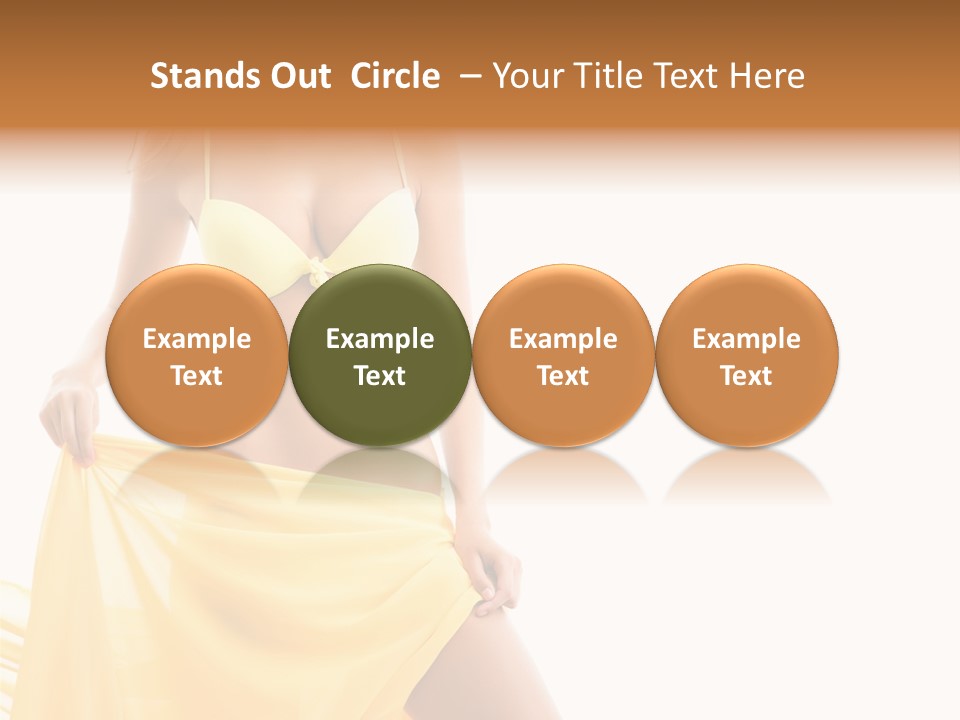 Bikini Portrait Full PowerPoint Template