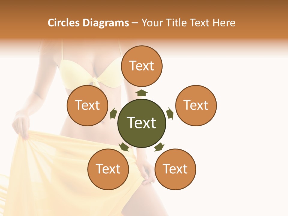 Bikini Portrait Full PowerPoint Template