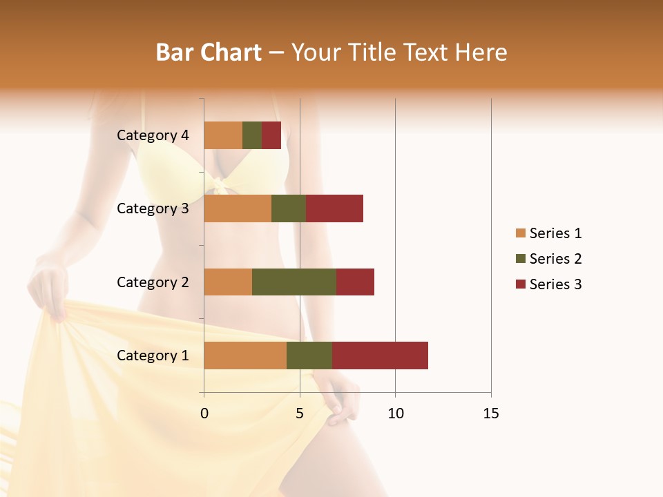 Bikini Portrait Full PowerPoint Template