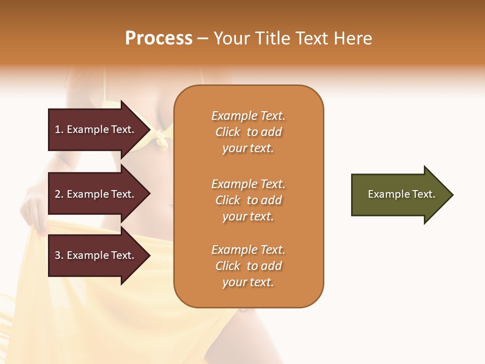 Bikini Portrait Full PowerPoint Template