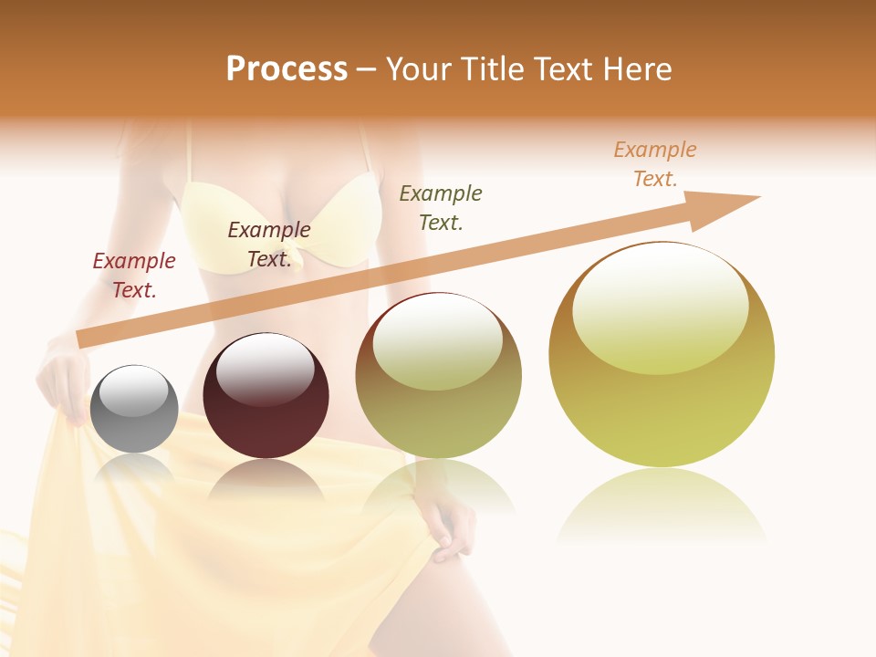 Bikini Portrait Full PowerPoint Template