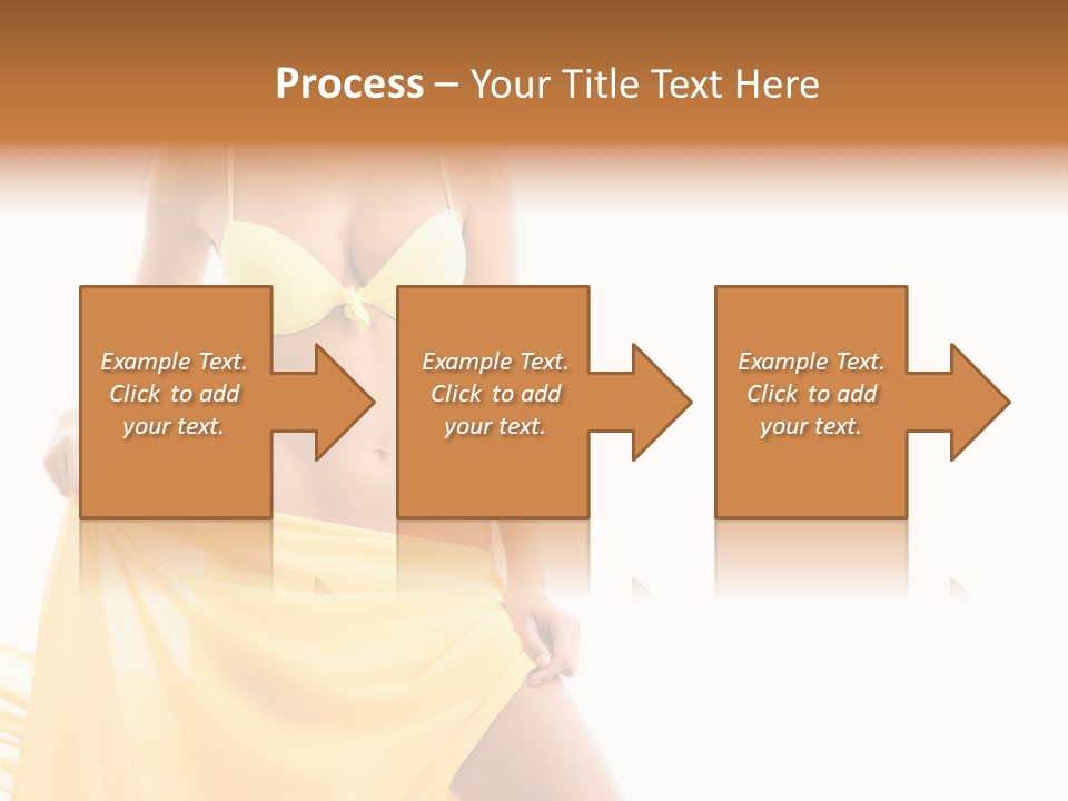 Bikini Portrait Full PowerPoint Template