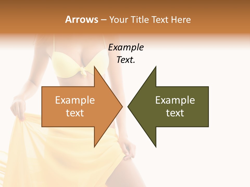 Bikini Portrait Full PowerPoint Template