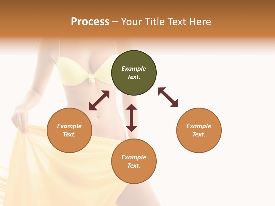 Bikini Portrait Full PowerPoint Template