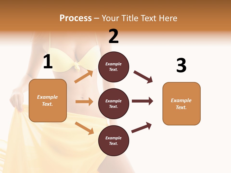 Bikini Portrait Full PowerPoint Template