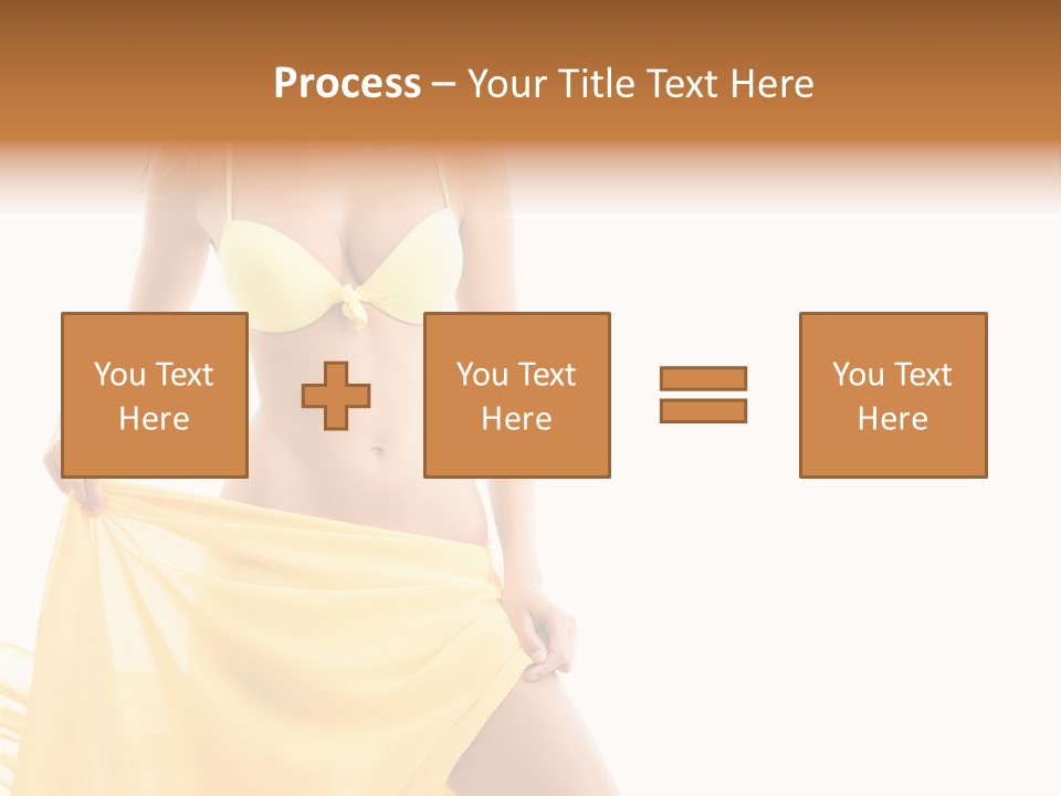 Bikini Portrait Full PowerPoint Template