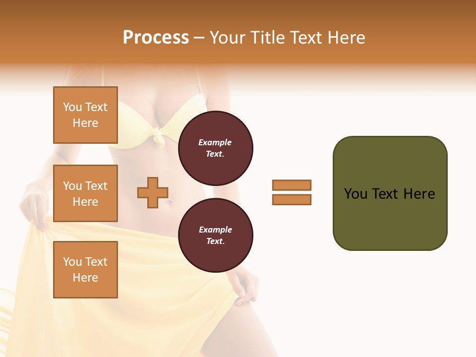 Bikini Portrait Full PowerPoint Template