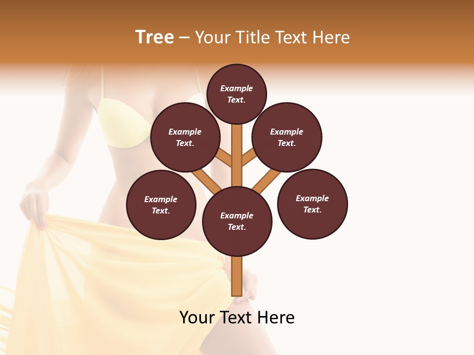 Bikini Portrait Full PowerPoint Template