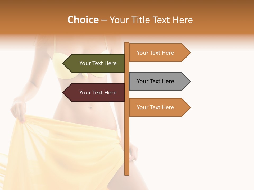 Bikini Portrait Full PowerPoint Template