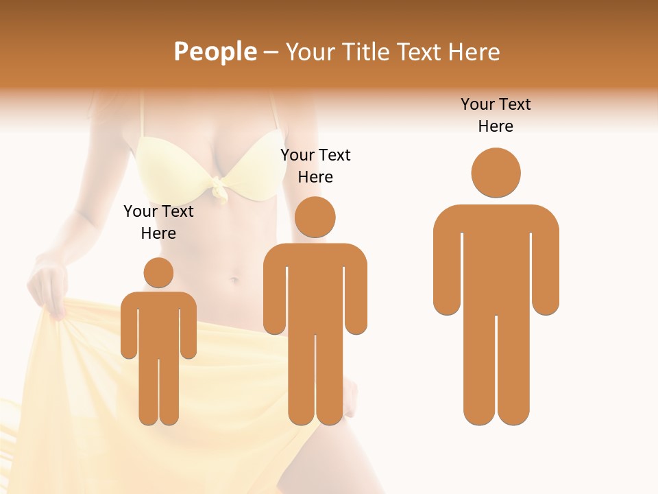 Bikini Portrait Full PowerPoint Template