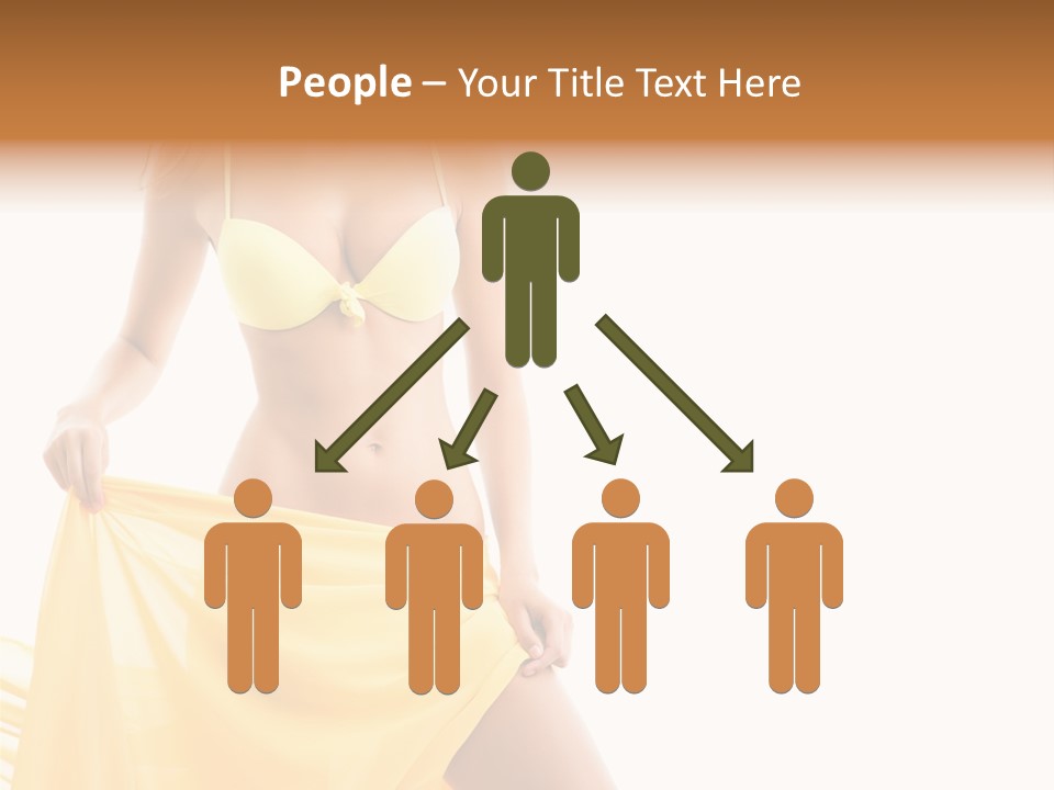 Bikini Portrait Full PowerPoint Template