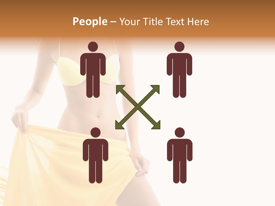 Bikini Portrait Full PowerPoint Template