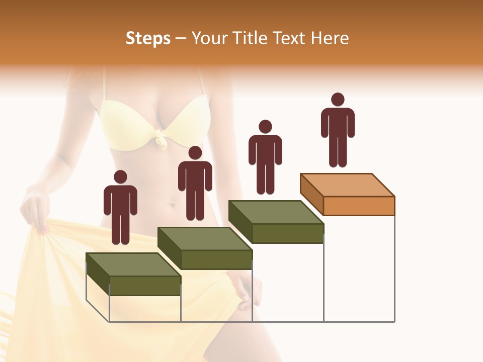 Bikini Portrait Full PowerPoint Template