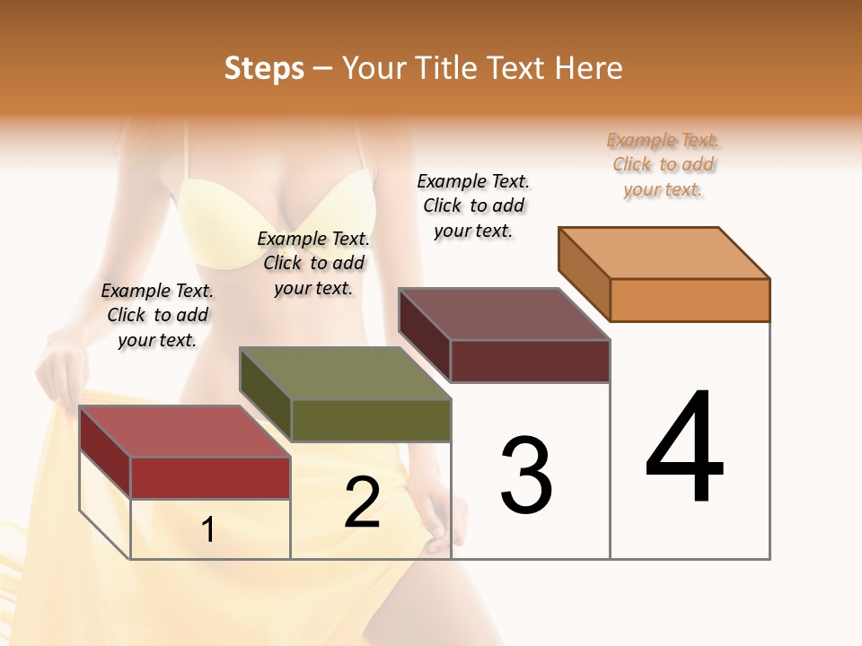 Bikini Portrait Full PowerPoint Template