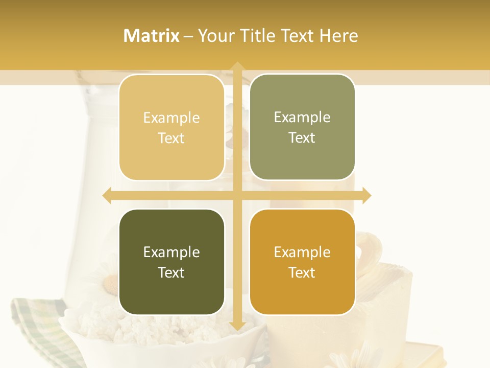 Yogurt Pitcher Tablecloth PowerPoint Template