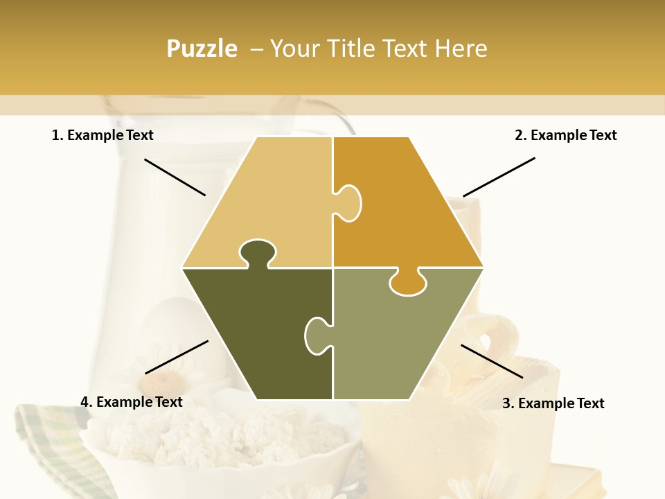 Yogurt Pitcher Tablecloth PowerPoint Template