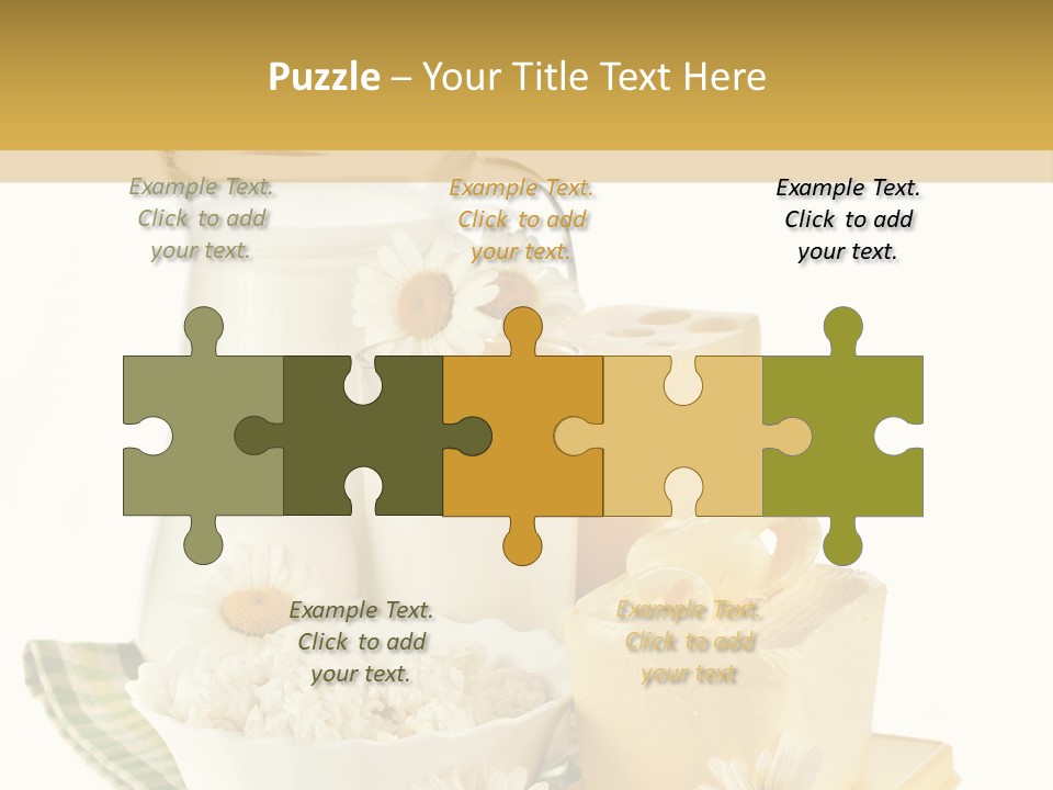 Yogurt Pitcher Tablecloth PowerPoint Template