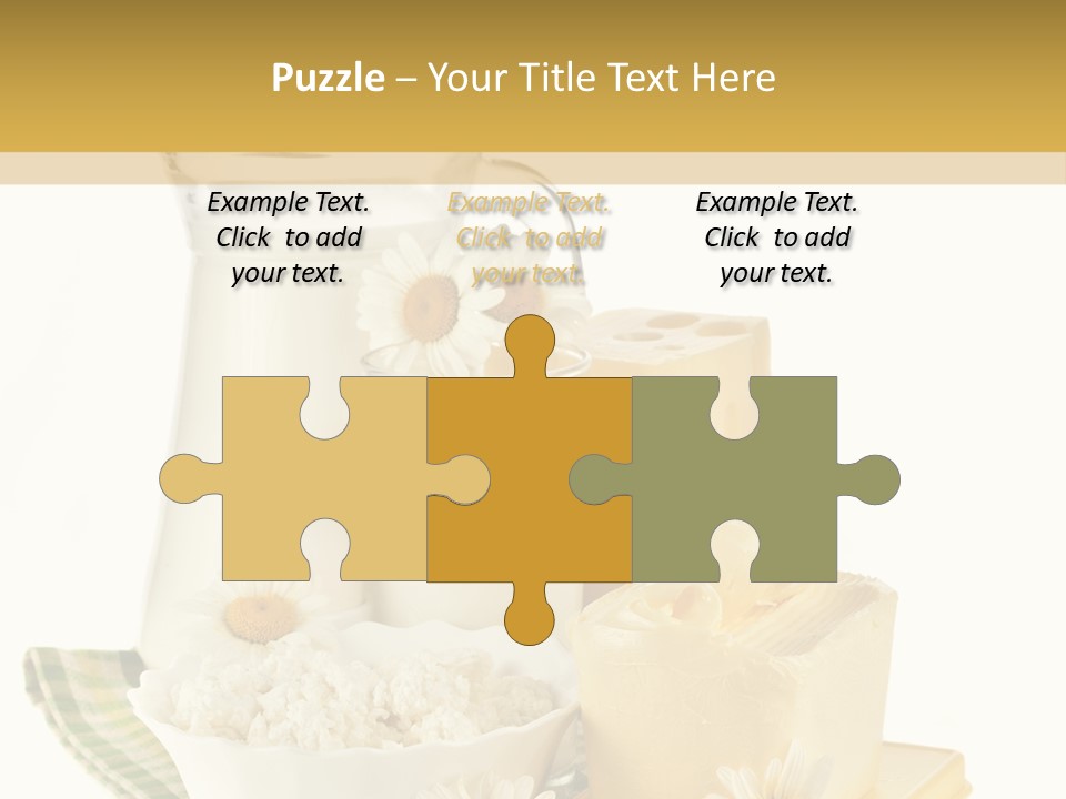 Yogurt Pitcher Tablecloth PowerPoint Template