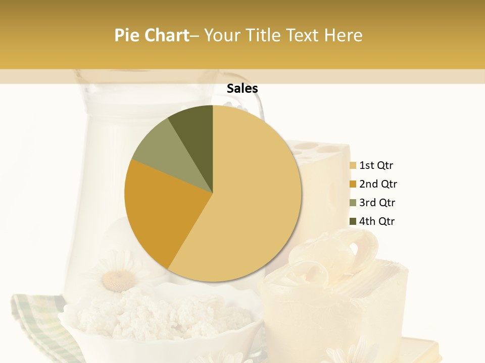 Yogurt Pitcher Tablecloth PowerPoint Template