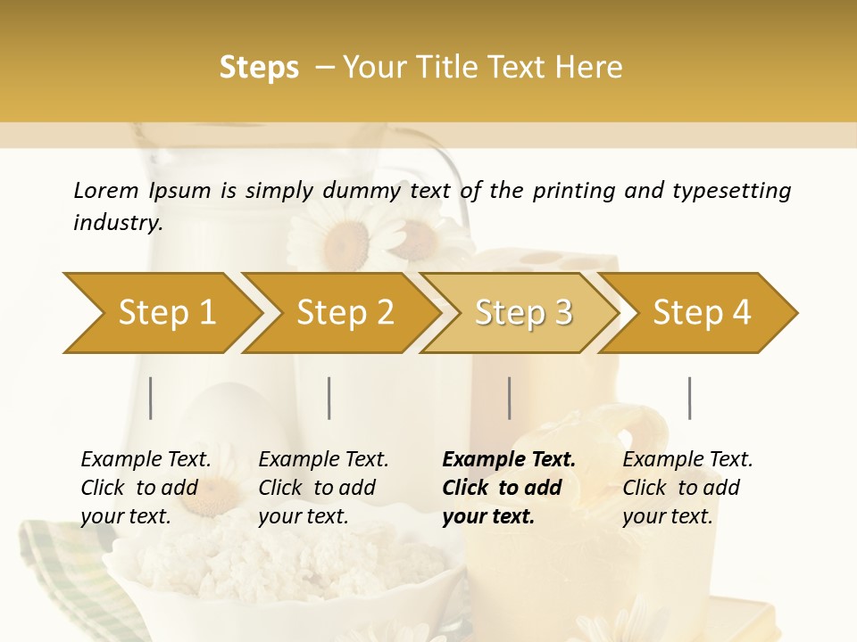 Yogurt Pitcher Tablecloth PowerPoint Template