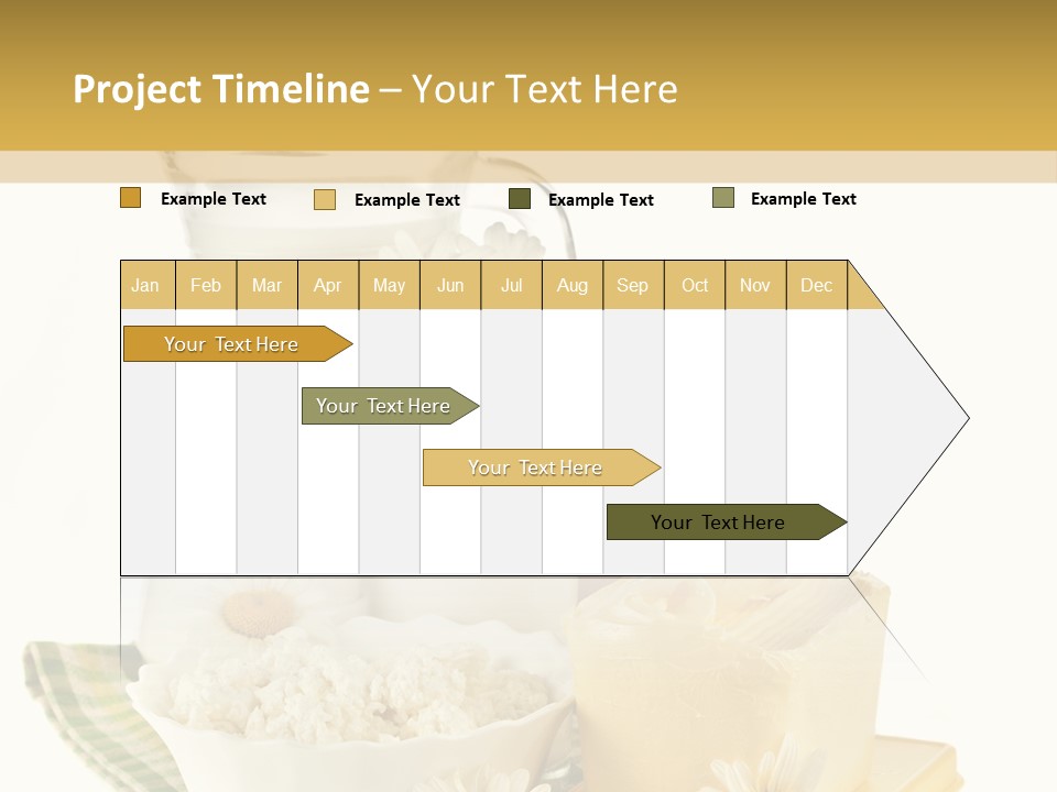 Yogurt Pitcher Tablecloth PowerPoint Template