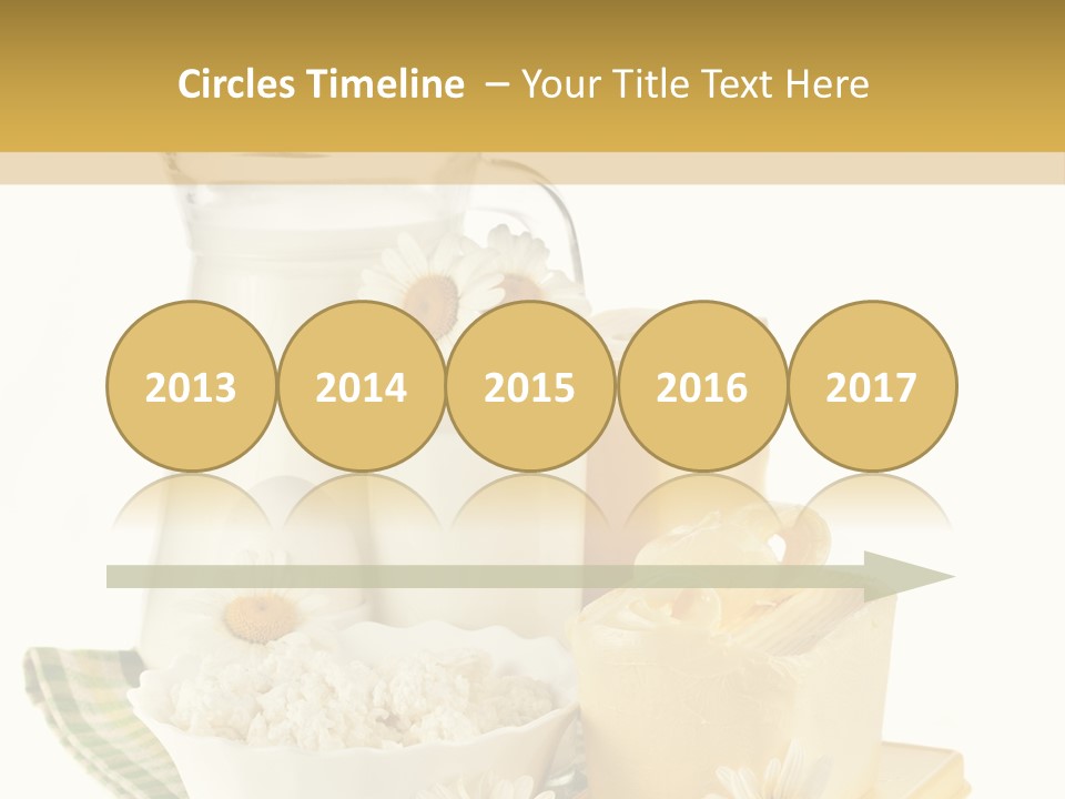 Yogurt Pitcher Tablecloth PowerPoint Template