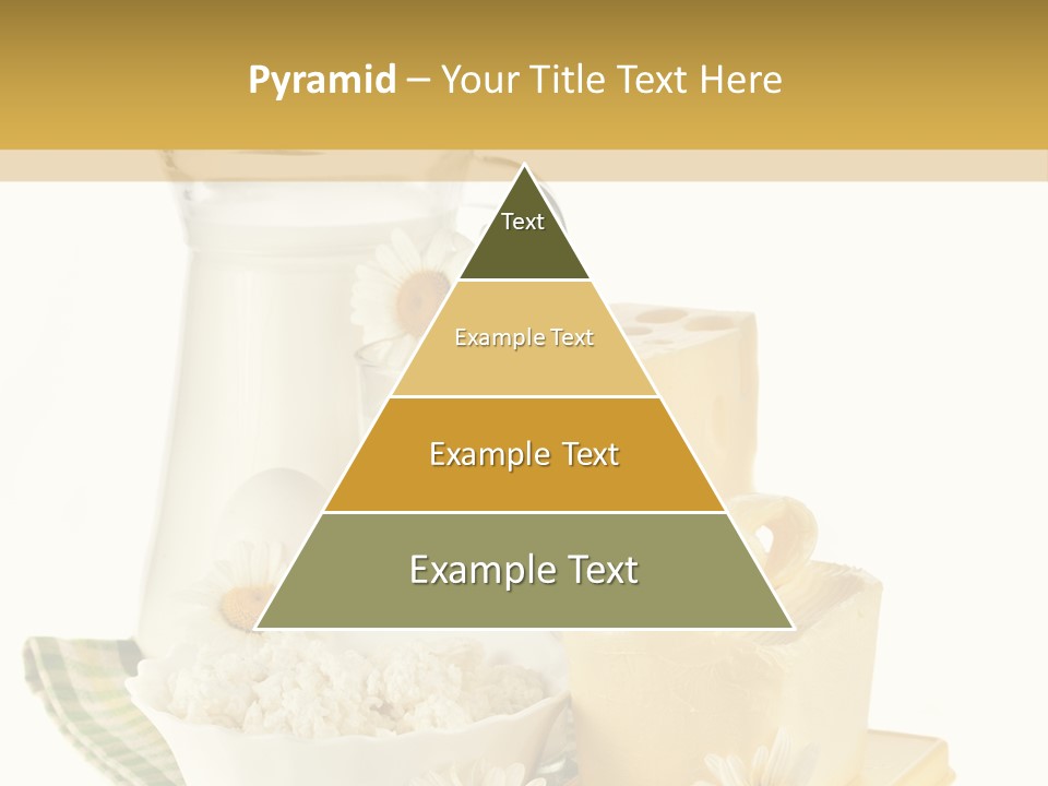 Yogurt Pitcher Tablecloth PowerPoint Template