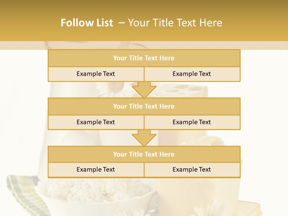 Yogurt Pitcher Tablecloth PowerPoint Template