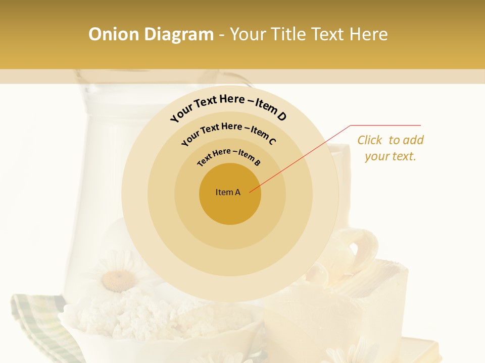 Yogurt Pitcher Tablecloth PowerPoint Template