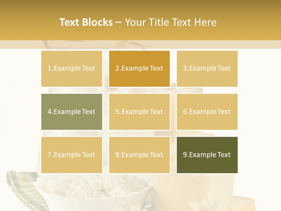 Yogurt Pitcher Tablecloth PowerPoint Template