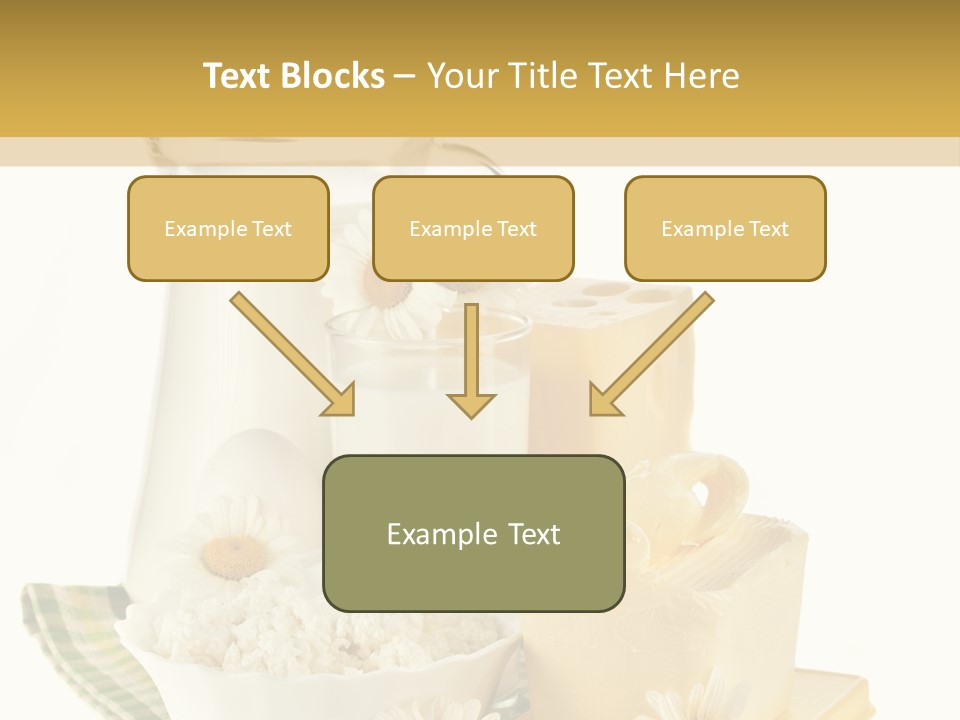 Yogurt Pitcher Tablecloth PowerPoint Template