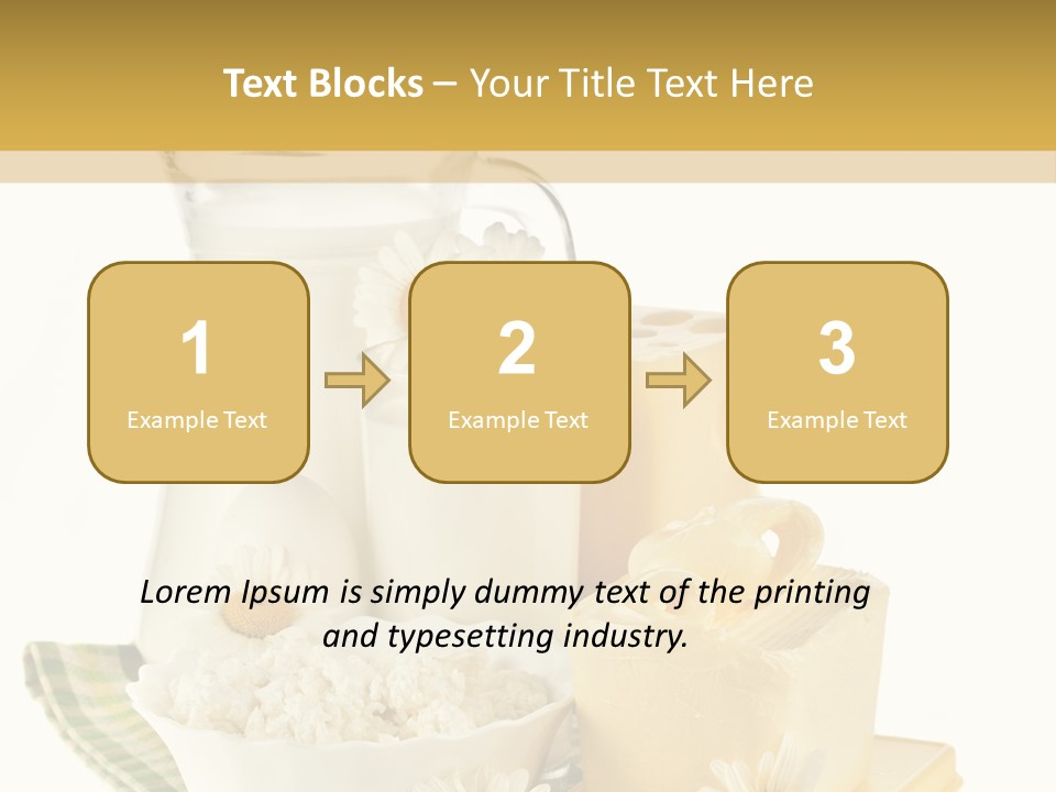 Yogurt Pitcher Tablecloth PowerPoint Template