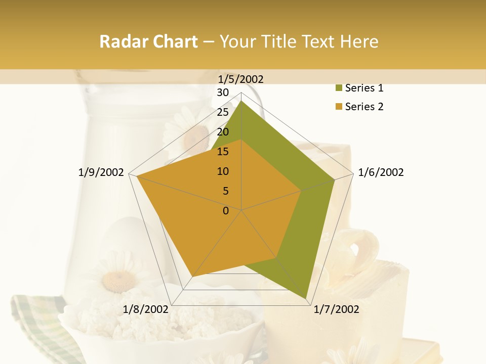 Yogurt Pitcher Tablecloth PowerPoint Template