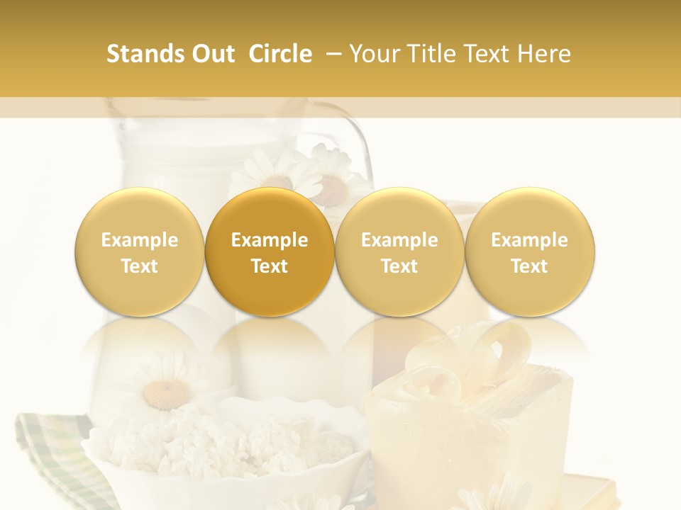 Yogurt Pitcher Tablecloth PowerPoint Template